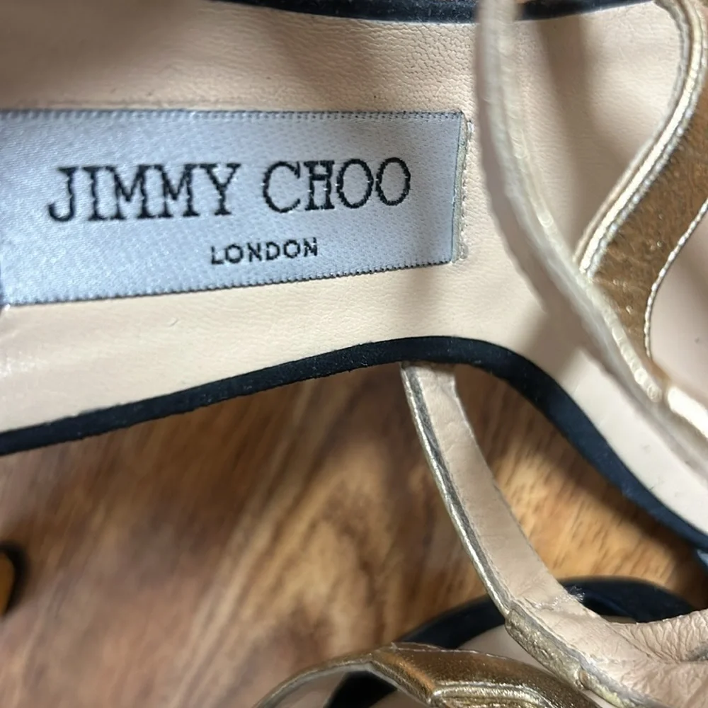 JIMMY CHOO Heels Shoes Sz 38 - Picture 8 of 9
